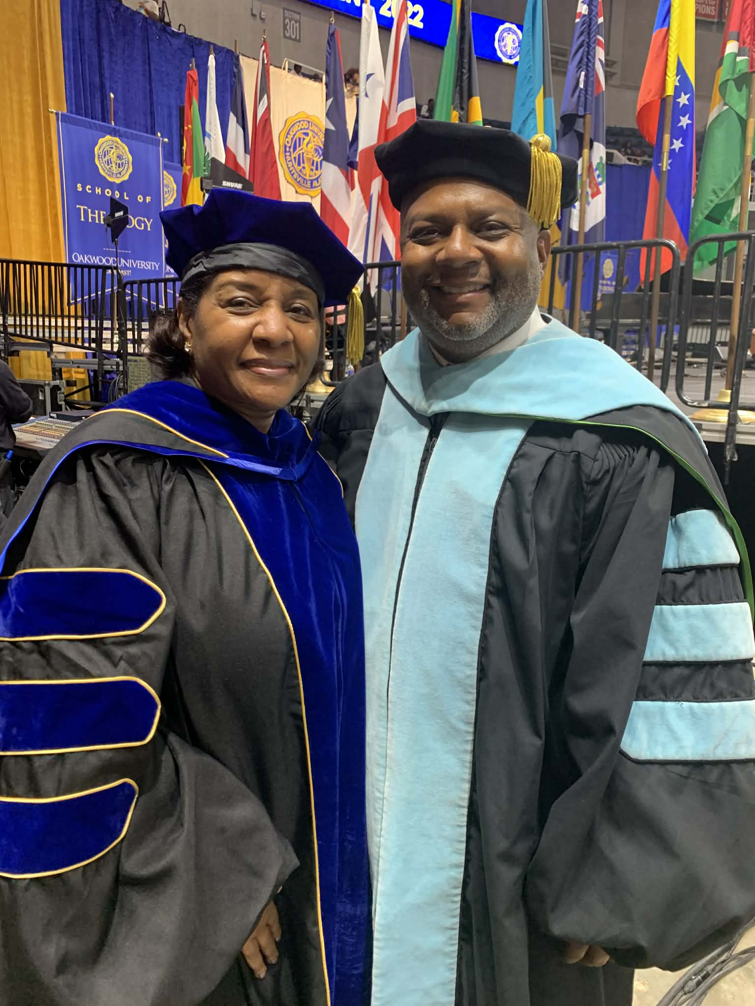 President presenting